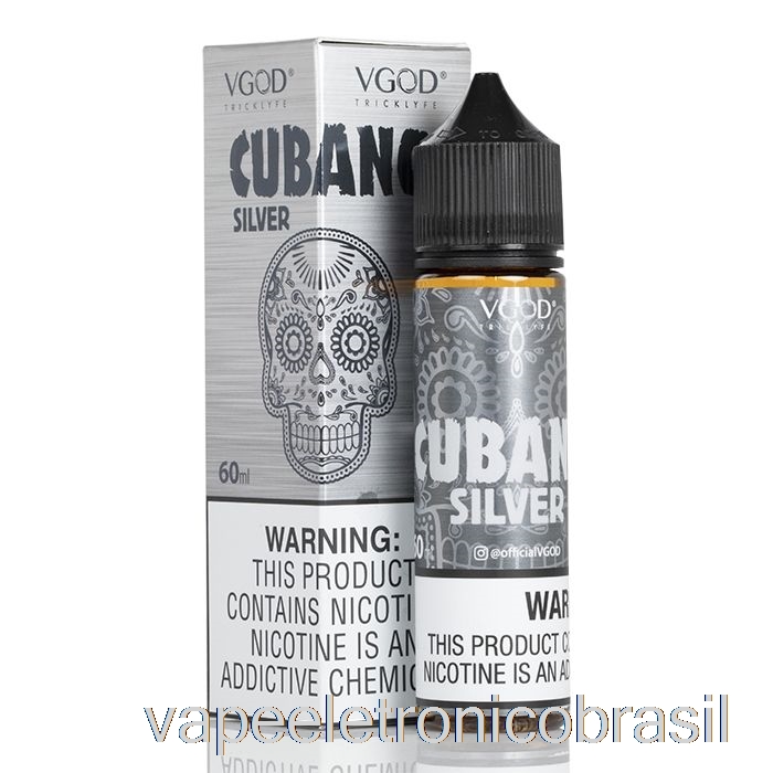 Vape Recarregável Cubano Silver - Vgod E-liquid - 60ml 6mg